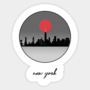 new york skyline Sticker